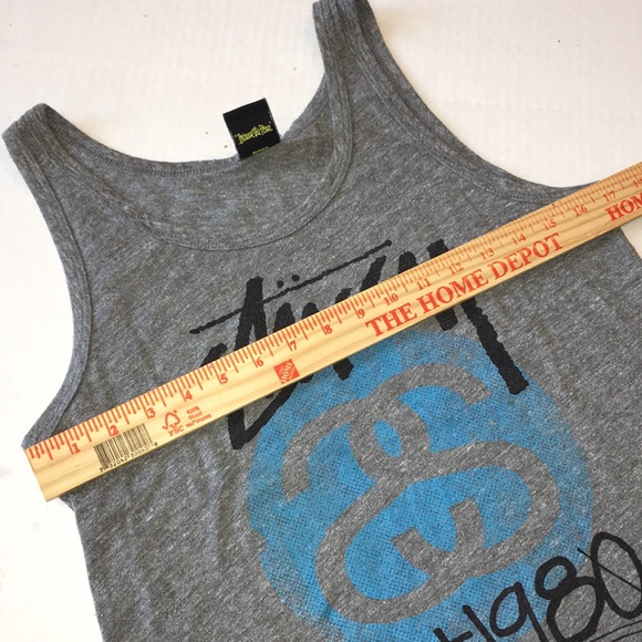 STUSSY | Racerback Tank Dress Gray Sz L - Picture 8 of 8